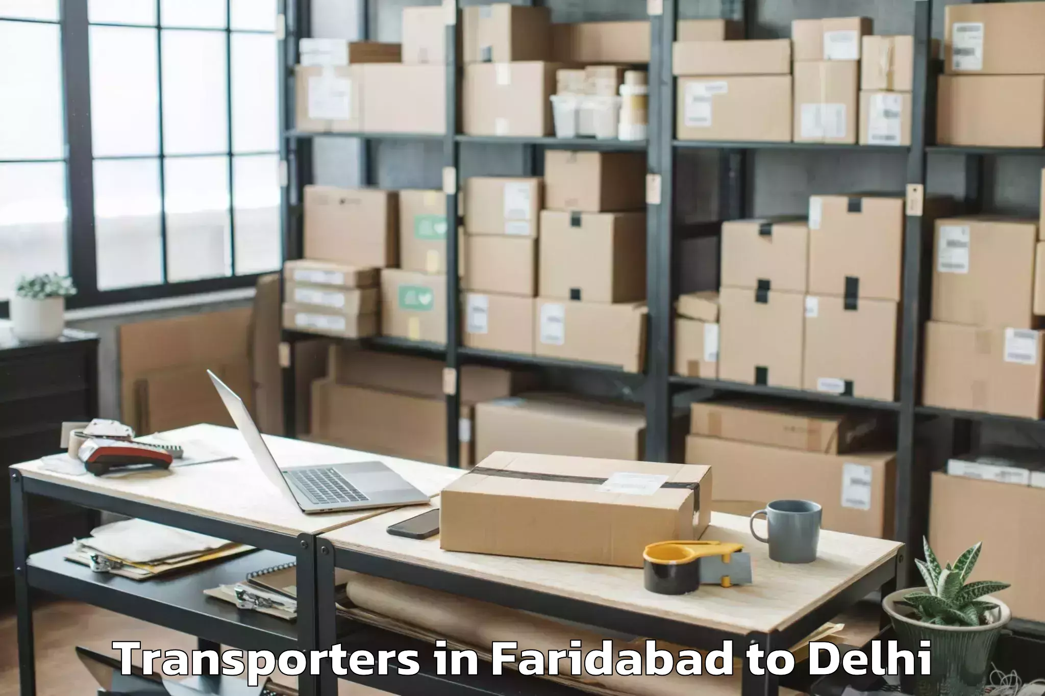 Book Faridabad to Jamia Hamdard New Delhi Transporters Online